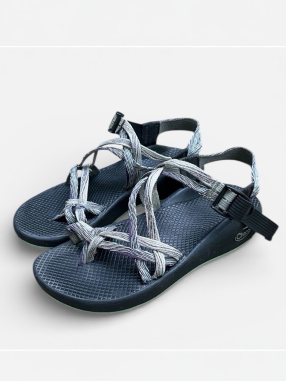 CHACO Classic Z Hiking Outdoor Sandal in Purple/Teal Women’s Sz 8